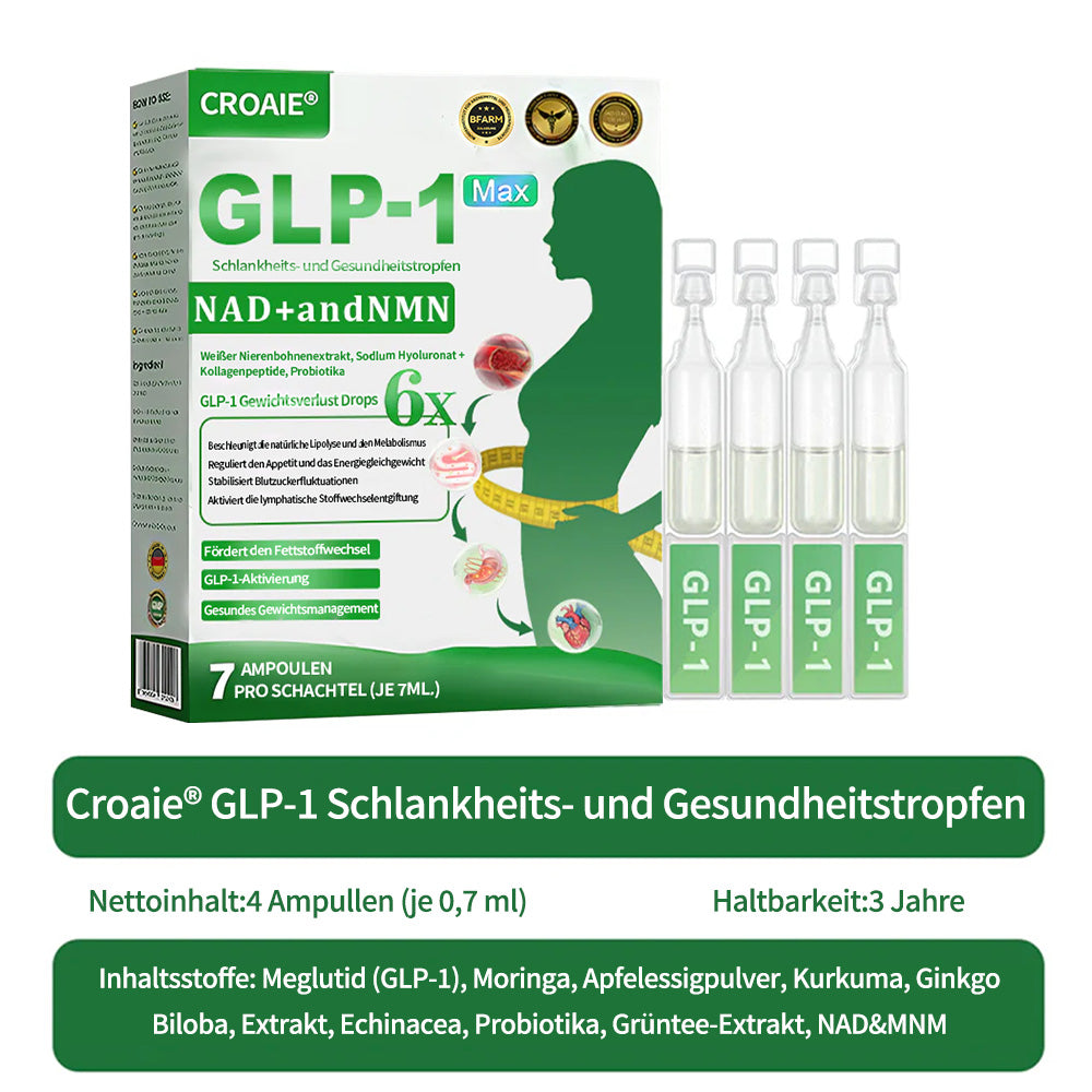 🇩🇪 Offizieller Shop – CROAIE® GLP-1 Schlankheitslösung zum Einnehmen Für Adipositas, Herz-Kreislauf-Erkrankungen, Diabetes, Schlafapnoe, Gelenkprobleme und mehr 🔥