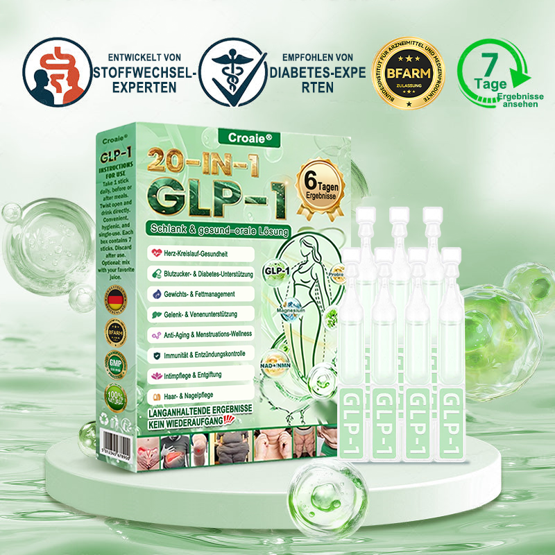 Neuerscheinung 🇩🇪｜Croaie® GLP-1 20-in-1 Slim & Health Oral Solution -Nur eine Dosis pro Tag, sichtbare Ergebnisse in nur 6 Tagen!Enthält 100 Milliarden aktive Probiotika (CFU). ✅ Unterstützt das Gewichtsmanagement, die Herzgesundheit