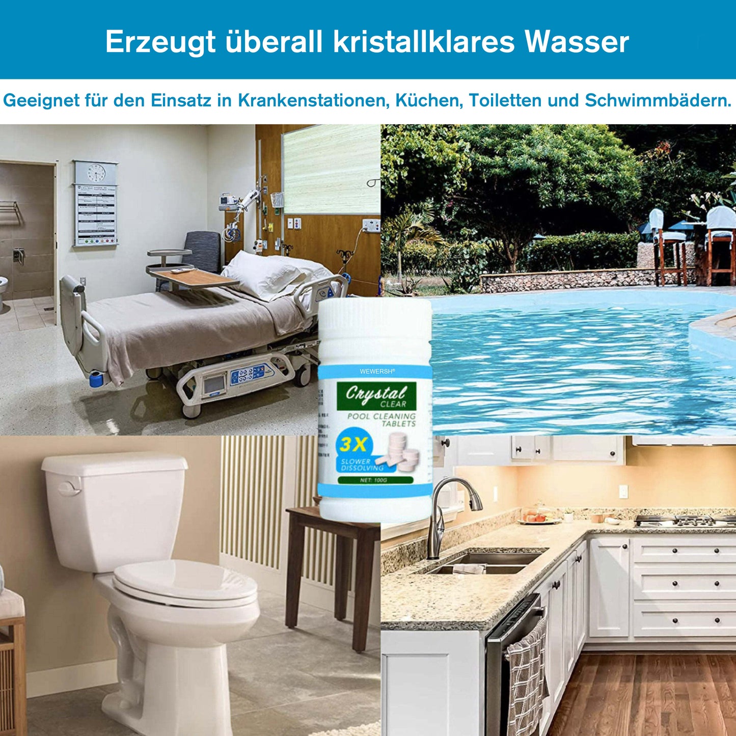 WEWERSH® Pool Cleaning Tablet (100 PCS)