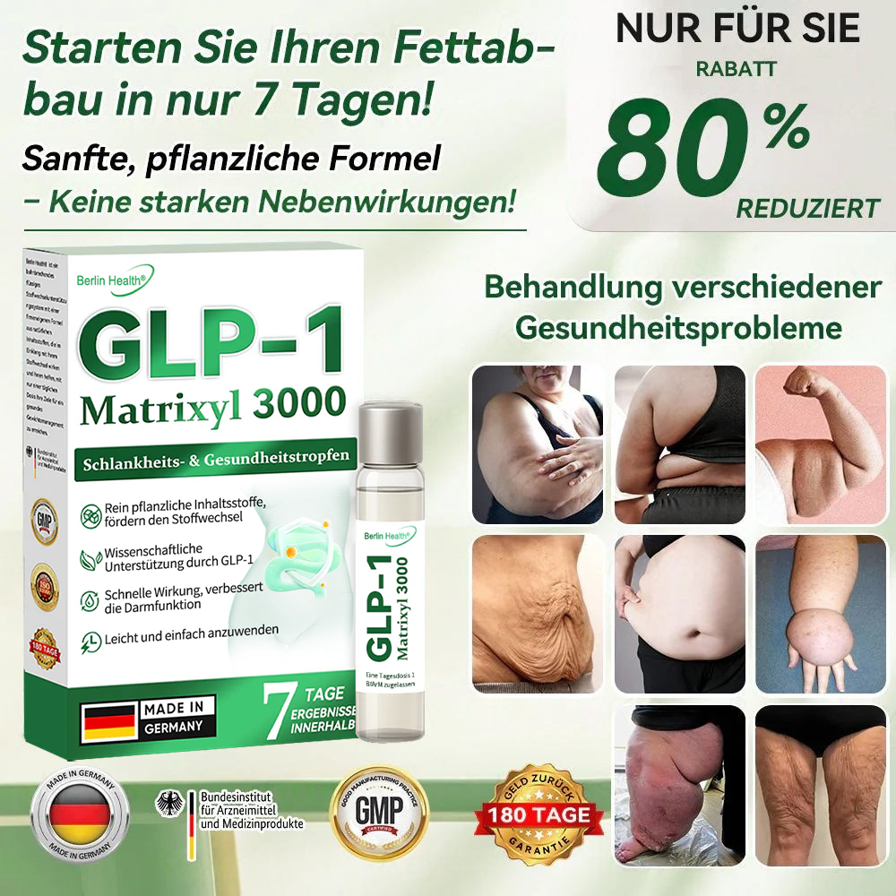 Offizieller Shop | 🎉Berlin Health® 𝗚𝗟𝗣-𝟭 & 𝗠𝗮𝘁𝗿𝗶𝘅𝘆𝗹 𝟯𝟬𝟬𝟬 𝗦𝗰𝗵𝗹𝗮𝗻𝗸𝗵𝗲𝗶𝘁𝘀- & 𝗚𝗲𝘀𝘂𝗻𝗱𝗵𝗲𝗶𝘁𝘀-𝗧𝗿𝗼𝗽𝗳𝗲𝗻 (𝗡𝘂𝗿 𝗲𝗶𝗻𝗲 𝗗𝗼𝘀𝗶𝘀 𝗽𝗿𝗼 𝗧𝗮𝗴 — 𝘀𝗶𝗰𝗵𝘁𝗯𝗮𝗿𝗲 𝗘𝗿𝗴𝗲𝗯𝗻𝗶𝘀𝘀𝗲 𝗶𝗻 𝗻𝘂𝗿 𝟳 𝗧𝗮𝗴𝗲𝗻) ✅ 𝗙ü𝗿 𝗙𝗲𝘁𝘁𝗹𝗲𝗶𝗯𝗶𝗴𝗸𝗲𝗶𝘁, 𝗛𝗲𝗿𝘇-𝗞𝗿𝗲𝗶𝘀𝗹𝗮𝘂𝗳-𝗚𝗲𝘀𝘂𝗻𝗱𝗵𝗲𝗶𝘁, 𝗗𝗶𝗮𝗯𝗲𝘁𝗲𝘀, 𝗦𝗰𝗵𝗹𝗮𝗳𝗮𝗽𝗻𝗼𝗲, 𝗚𝗲𝗹𝗲𝗻𝗸𝗽𝗿𝗼𝗯𝗹𝗲𝗺𝗲 𝘂𝗻𝗱 𝗺𝗲𝗵𝗿 🎉