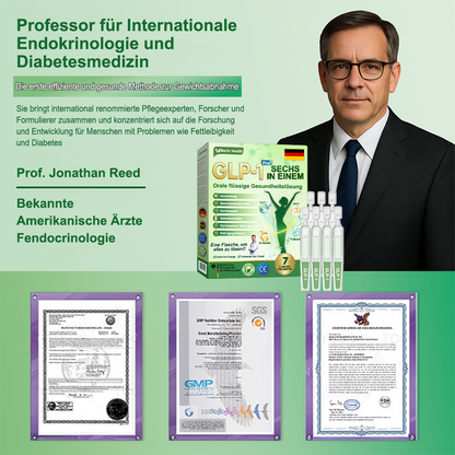 Berlin Health®  GLP-1 Sechs-in-Eins Gesundheitslösung Orallösung (🌿 Nur einmal täglich – sichtbare Veränderungen in nur 7 Tagen) ✅ Geeignet für: Übergewicht, Diabetes und verschiedene Gesundheitsbedürfnisse