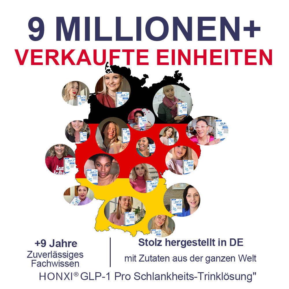 Honxi® ✨GLP-1 Max Schlankheits-Trinklösung ⚡7 Tage sichtbare Wirkung, keine Nebenwirkungen, geeignet für alle Altersgruppen