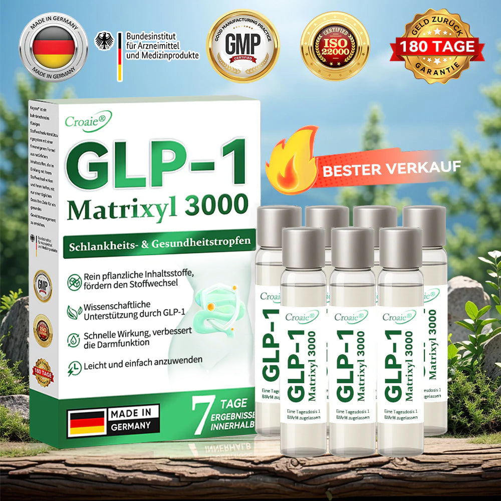 Offizieller Shop | CROAIE® 𝗚𝗟𝗣-𝟭 & 𝗠𝗮𝘁𝗿𝗶𝘅𝘆𝗹 𝟯𝟬𝟬𝟬 𝗦𝗰𝗵𝗹𝗮𝗻𝗸𝗵𝗲𝗶𝘁𝘀- & 𝗚𝗲𝘀𝘂𝗻𝗱𝗵𝗲𝗶𝘁𝘀-𝗧𝗿𝗼𝗽𝗳𝗲𝗻 (𝗡𝘂𝗿 𝗲𝗶𝗻𝗲 𝗗𝗼𝘀𝗶𝘀 𝗽𝗿𝗼 𝗧𝗮𝗴 — 𝘀𝗶𝗰𝗵𝘁𝗯𝗮𝗿𝗲 𝗘𝗿𝗴𝗲𝗯𝗻𝗶𝘀𝘀𝗲 𝗶𝗻 𝗻𝘂𝗿 𝟳 𝗧𝗮𝗴𝗲𝗻) ✅ 𝗙ü𝗿 𝗙𝗲𝘁𝘁𝗹𝗲𝗶𝗯𝗶𝗴𝗸𝗲𝗶𝘁, 𝗛𝗲𝗿𝘇-𝗞𝗿𝗲𝗶𝘀𝗹𝗮𝘂𝗳-𝗚𝗲𝘀𝘂𝗻𝗱𝗵𝗲𝗶𝘁, 𝗗𝗶𝗮𝗯𝗲𝘁𝗲𝘀, 𝗦𝗰𝗵𝗹𝗮𝗳𝗮𝗽𝗻𝗼𝗲, 𝗚𝗲𝗹𝗲𝗻𝗸𝗽𝗿𝗼𝗯𝗹𝗲𝗺𝗲 𝘂𝗻𝗱 𝗺𝗲𝗵𝗿 🎉