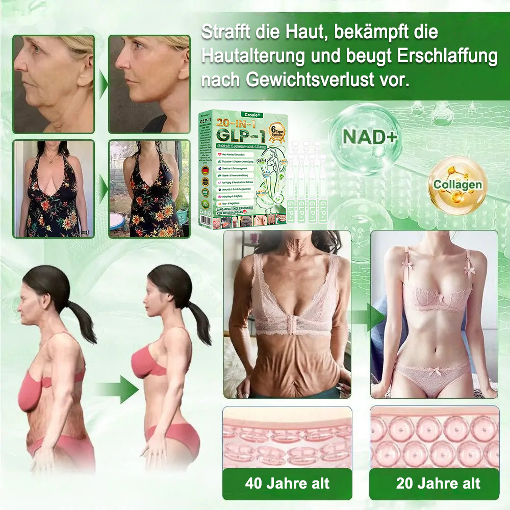 Neuerscheinung 🇩🇪｜Croaie® GLP-1 20-in-1 Slim & Health Oral Solution -Nur eine Dosis pro Tag, sichtbare Ergebnisse in nur 6 Tagen!Enthält 100 Milliarden aktive Probiotika (CFU). ✅ Unterstützt das Gewichtsmanagement, die Herzgesundheit