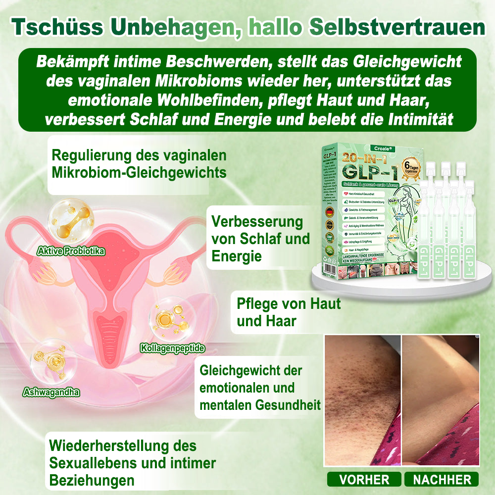 Neuerscheinung 🇩🇪｜Croaie® GLP-1 20-in-1 Slim & Health Oral Solution -Nur eine Dosis pro Tag, sichtbare Ergebnisse in nur 6 Tagen!Enthält 100 Milliarden aktive Probiotika (CFU). ✅ Unterstützt das Gewichtsmanagement, die Herzgesundheit