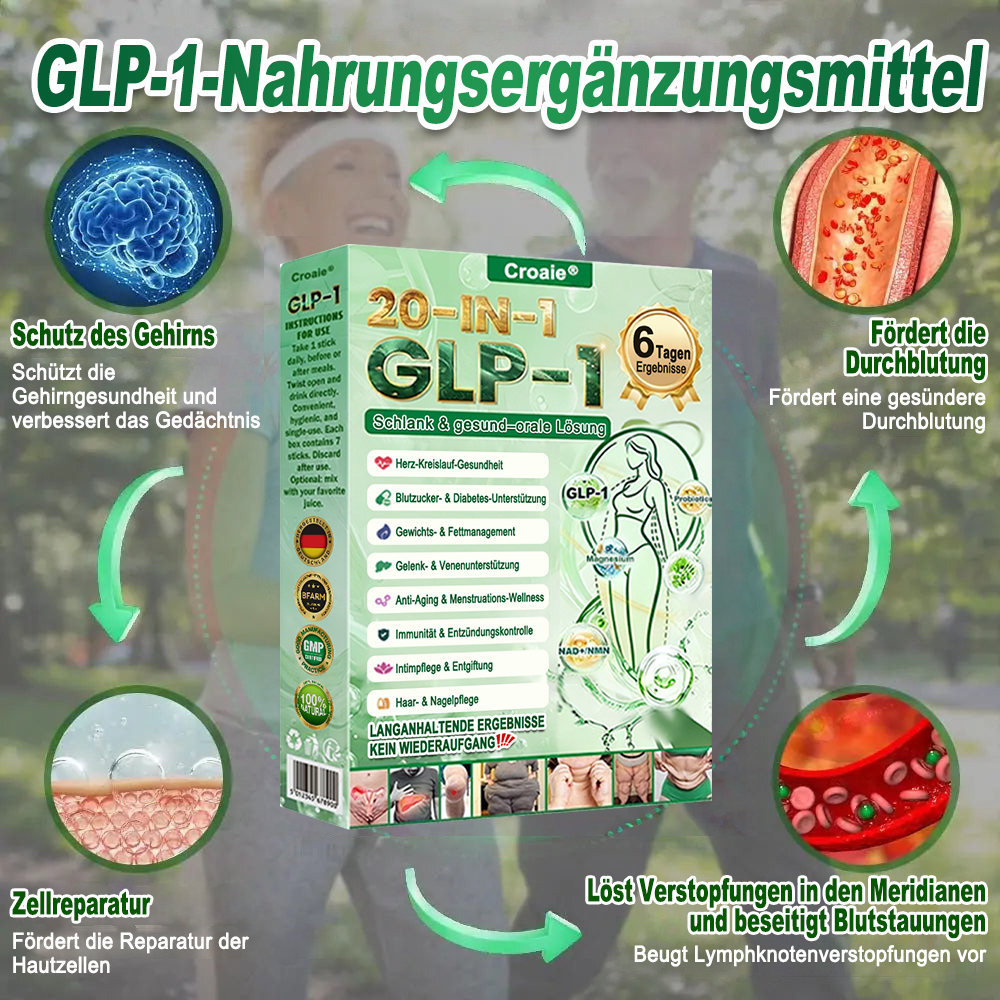Neuerscheinung 🇩🇪｜Croaie® GLP-1 20-in-1 Slim & Health Oral Solution -Nur eine Dosis pro Tag, sichtbare Ergebnisse in nur 6 Tagen!Enthält 100 Milliarden aktive Probiotika (CFU). ✅ Unterstützt das Gewichtsmanagement, die Herzgesundheit