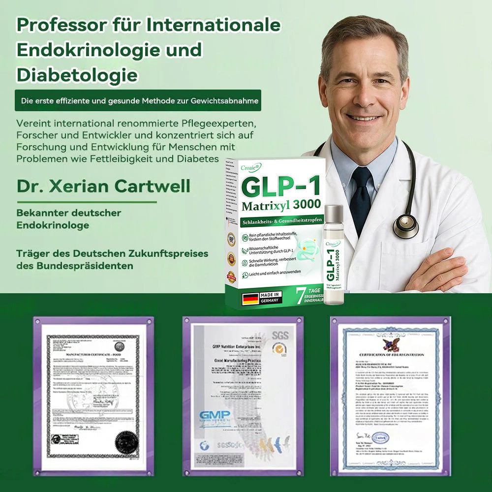 Offizieller Shop | CROAIE® 𝗚𝗟𝗣-𝟭 & 𝗠𝗮𝘁𝗿𝗶𝘅𝘆𝗹 𝟯𝟬𝟬𝟬 𝗦𝗰𝗵𝗹𝗮𝗻𝗸𝗵𝗲𝗶𝘁𝘀- & 𝗚𝗲𝘀𝘂𝗻𝗱𝗵𝗲𝗶𝘁𝘀-𝗧𝗿𝗼𝗽𝗳𝗲𝗻 (𝗡𝘂𝗿 𝗲𝗶𝗻𝗲 𝗗𝗼𝘀𝗶𝘀 𝗽𝗿𝗼 𝗧𝗮𝗴 — 𝘀𝗶𝗰𝗵𝘁𝗯𝗮𝗿𝗲 𝗘𝗿𝗴𝗲𝗯𝗻𝗶𝘀𝘀𝗲 𝗶𝗻 𝗻𝘂𝗿 𝟳 𝗧𝗮𝗴𝗲𝗻) ✅ 𝗙ü𝗿 𝗙𝗲𝘁𝘁𝗹𝗲𝗶𝗯𝗶𝗴𝗸𝗲𝗶𝘁, 𝗛𝗲𝗿𝘇-𝗞𝗿𝗲𝗶𝘀𝗹𝗮𝘂𝗳-𝗚𝗲𝘀𝘂𝗻𝗱𝗵𝗲𝗶𝘁, 𝗗𝗶𝗮𝗯𝗲𝘁𝗲𝘀, 𝗦𝗰𝗵𝗹𝗮𝗳𝗮𝗽𝗻𝗼𝗲, 𝗚𝗲𝗹𝗲𝗻𝗸𝗽𝗿𝗼𝗯𝗹𝗲𝗺𝗲 𝘂𝗻𝗱 𝗺𝗲𝗵𝗿 🎉