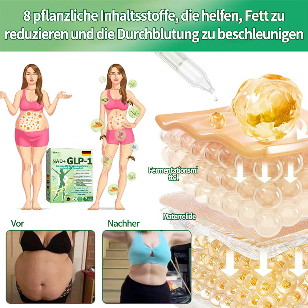 Honxi® ✨GLP-1 + NAD+ Oral Liquid für Gewichtszunahme & metabolische Gesundheit (𝐍𝐮𝐫 𝐞𝐢𝐧𝐞 𝐃𝐨𝐬𝐢𝐬 𝐩𝐫𝐨 𝐓𝐚𝐠, 𝐬𝐢𝐜𝐡𝐭𝐛𝐚𝐫𝐞 𝐕𝐞𝐫ä𝐧𝐝𝐞𝐫𝐮𝐧𝐠𝐞𝐧 𝐢𝐧 𝟕 𝐓𝐚𝐠𝐞𝐧) ✅ 𝐅ü𝐫 𝐅𝐞𝐭𝐭𝐥𝐞𝐢𝐛𝐢𝐠𝐤𝐞𝐢𝐭, 𝐤𝐚𝐫𝐝𝐢𝐨𝐯𝐚𝐬𝐤𝐮𝐥ä𝐫𝐞 𝐆𝐞𝐬𝐮𝐧𝐝𝐡𝐞𝐢𝐭, 𝐃𝐢𝐚𝐛𝐞𝐭𝐞𝐬, 𝐒𝐜𝐡𝐥𝐚𝐟𝐚𝐩𝐧𝐨𝐞, 𝐆𝐞𝐥𝐞𝐧𝐤𝐩𝐫𝐨𝐛𝐥𝐞𝐦𝐞 𝐮𝐧𝐝 𝐦𝐞𝐡𝐫