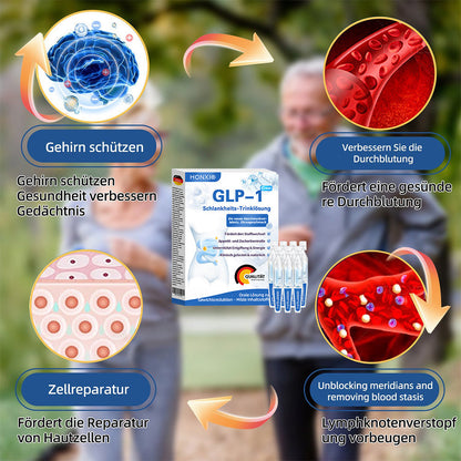 Honxi® ✨GLP-1 Max Schlankheits-Trinklösung ⚡7 Tage sichtbare Wirkung, keine Nebenwirkungen, geeignet für alle Altersgruppen