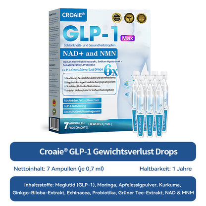 [Offizieller Shop] CroAie® GLP-1 & NAD+-Schlankheitstropfen ✅ Fettleibigkeit, Herz-Kreislauf-Erkrankungen, Diabetes, Schlafapnoe, Gelenkprobleme und mehr